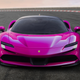The Ferrari SF90 Stradale, in pink.